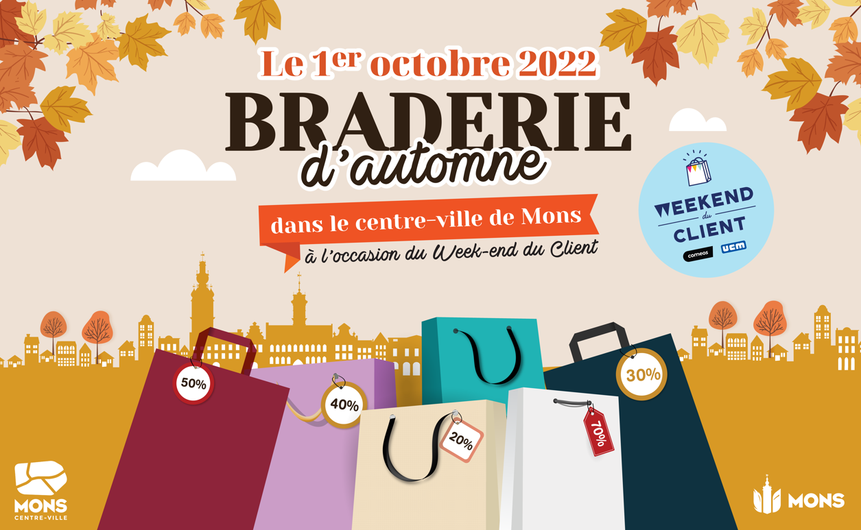 🍂 𝗕𝗥𝗔𝗗𝗘𝗥𝗜𝗘 𝗗’𝗔𝗨𝗧𝗢𝗠𝗡𝗘 ! 🍂 Dans le centre-ville de Mons