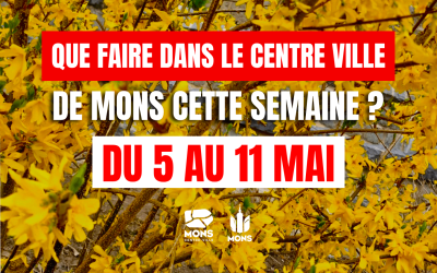 Idées de sorties dans le centre-ville de Mons du 5 au 11 mai 2025