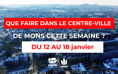 Idées sorties dans le centre-ville de Mons du 12 janvier au 18 janvier 2026