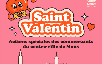 Saint-Valentin : Actions spéciales des commerçants du centre-ville de Mons